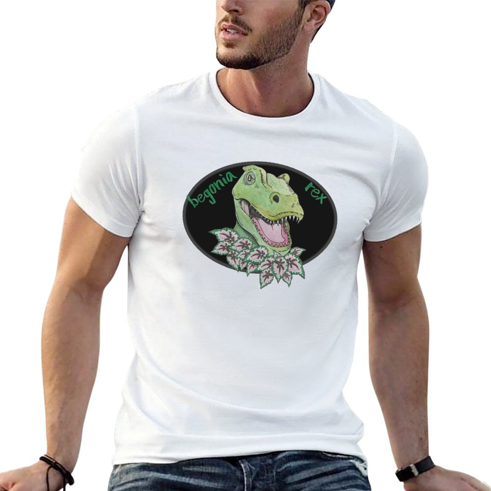 Begonia Rex - Camiseta T rex Begonia, Camiseta Básica